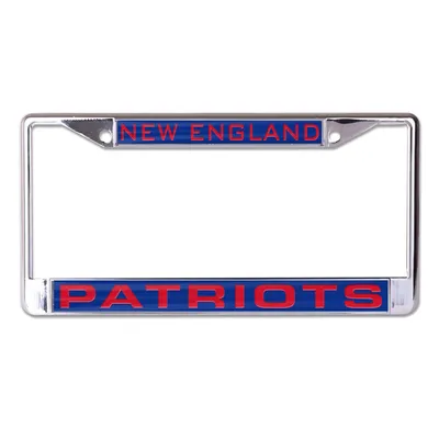 New England Patriots WinCraft Inlaid Metal License Plate Frame