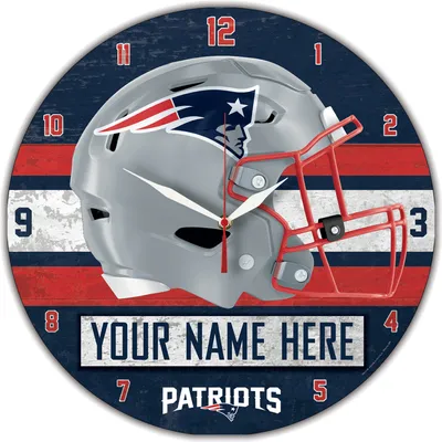 New England Patriots WinCraft Personalized 14'' Round Wall Clock