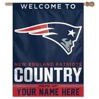 WinCraft New England Patriots Personalized 27'' x 37'' 1-Sided Vertical  Banner