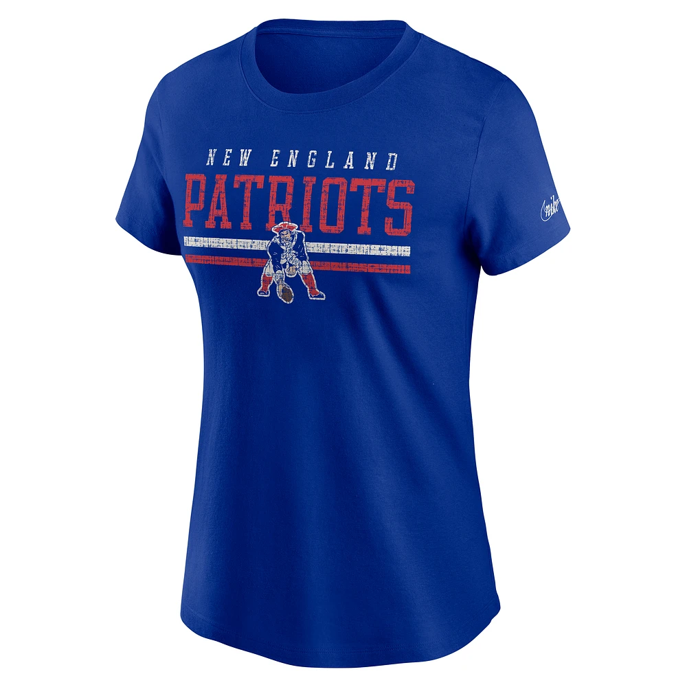 Women's Nike  Royal New England Patriots Historic T-Shirt