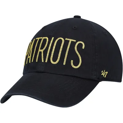 Women's '47 Black/Gold Pittsburgh Steelers Confetti Clean Up Adjustable Hat