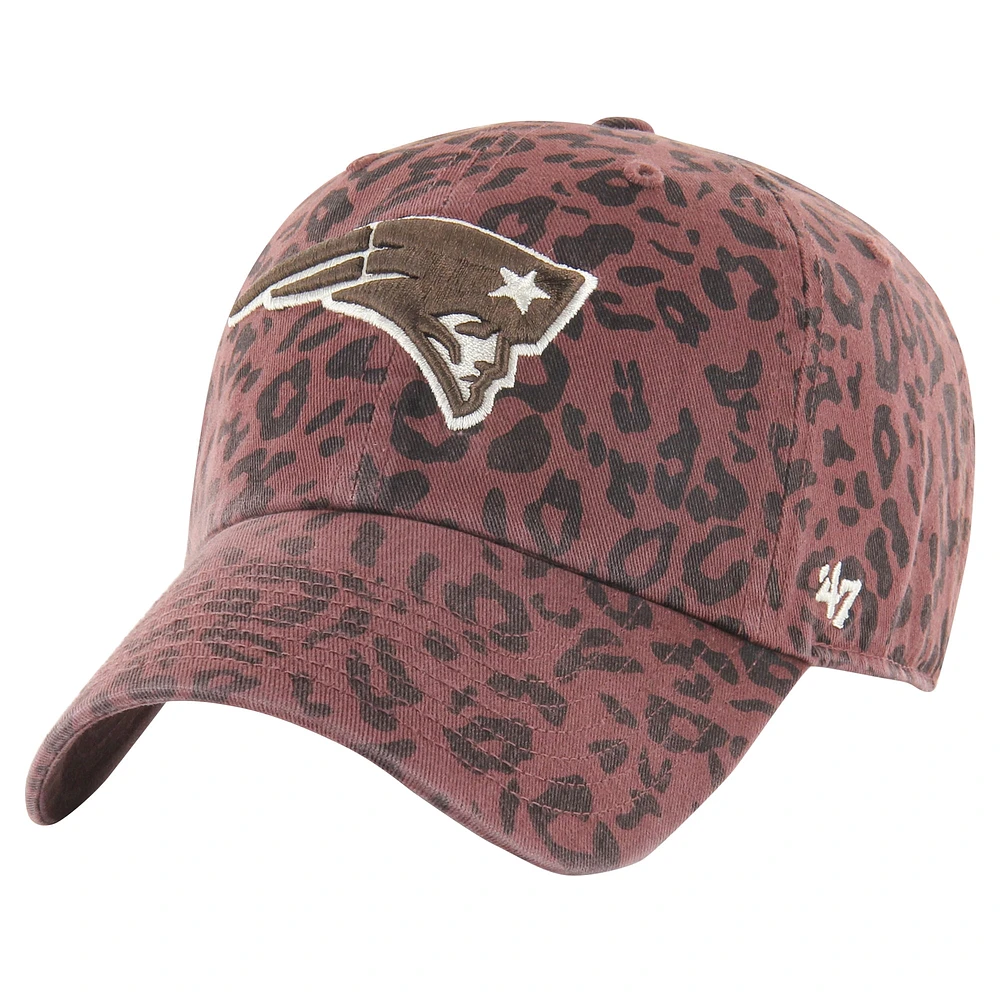 Casquette ajustable Tawny Clean Up des New England Patriots marron '47 pour femme