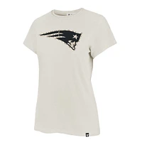 Women's '47 Cream New England Patriots Panthera Frankie T-Shirt