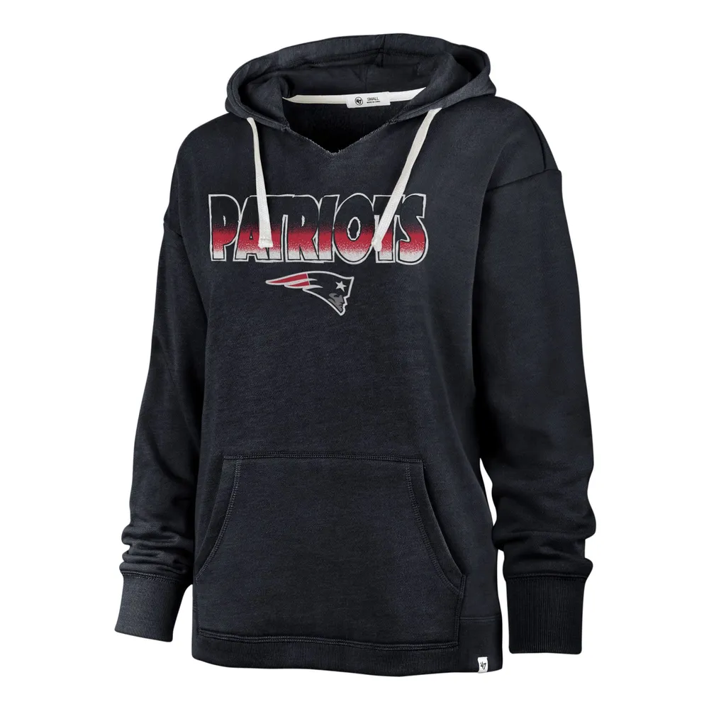 Lids New England Patriots '47 Women's Color Rise Kennedy Pullover Hoodie -  Navy