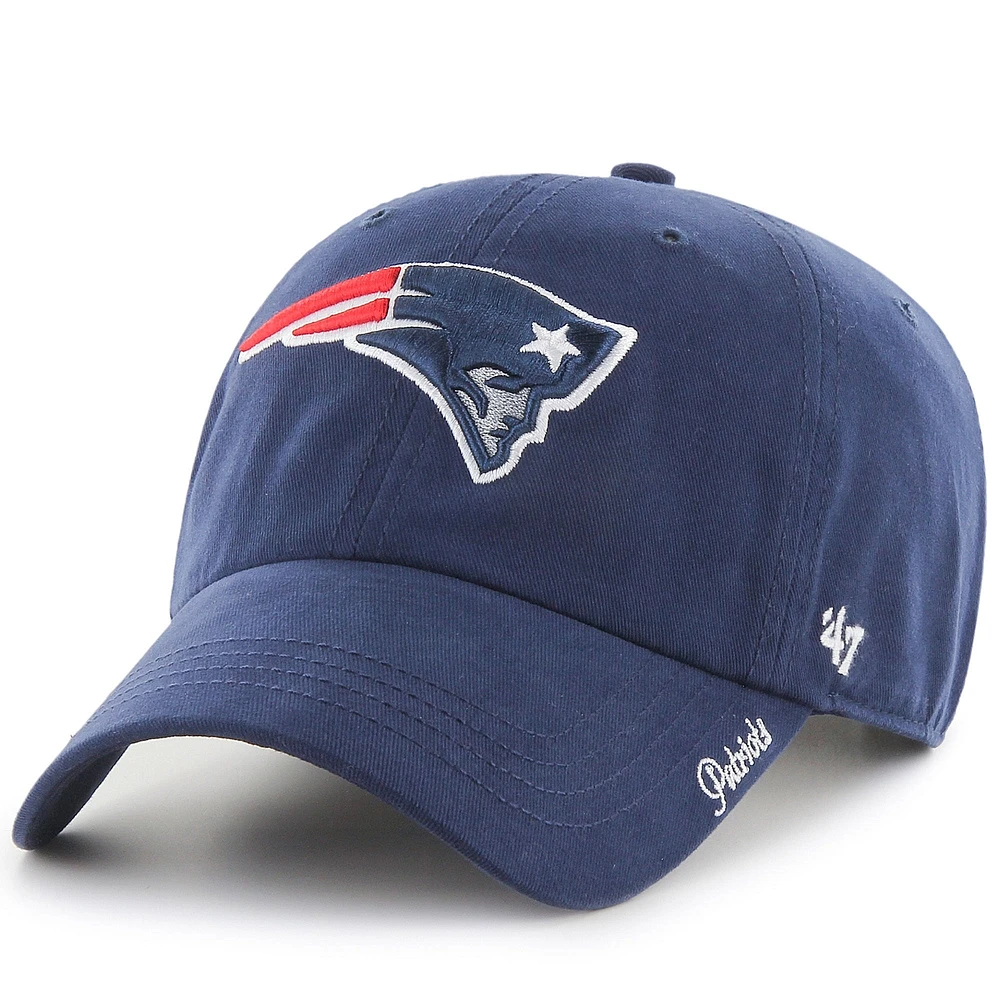 Casquette réglable '47 Navy New England Patriots Miata Clean Up pour femmes