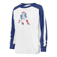 T-shirt blanc à manches longues Premier Caribou des New England Patriots '47 pour femmes