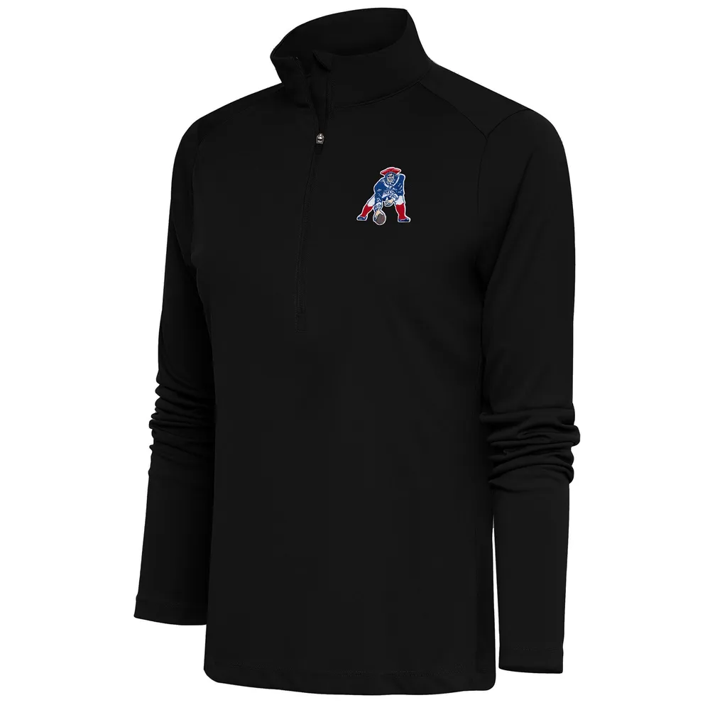 Lids New England Patriots Antigua Women's Throwback Logo Tribute Half-Zip  Pullover Top