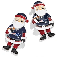 Boucles d'oreilles Père Noël BaubleBar New England Patriots pour femme