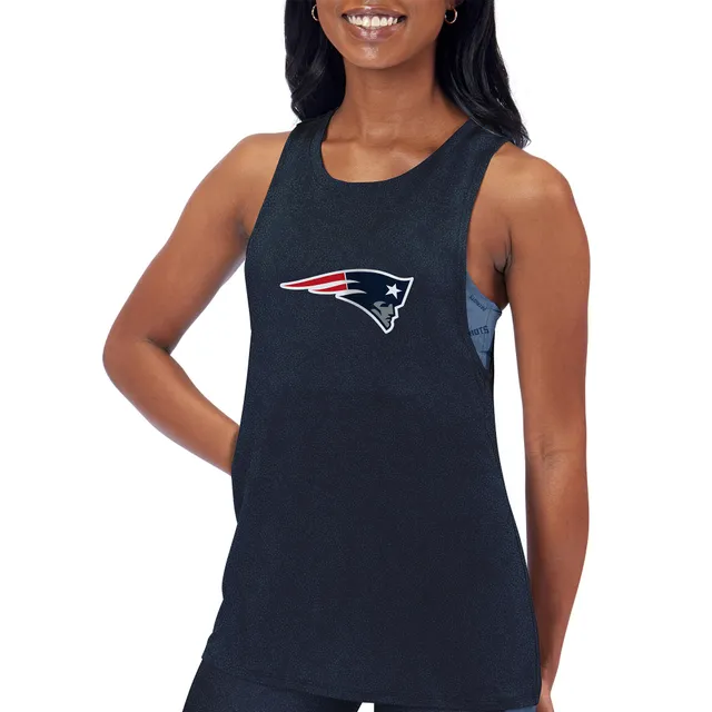 Men's '47 Navy New England Patriots Edge Super Rival Tank Top