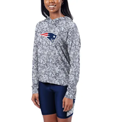 Lids New England Patriots Era Women's Crop Long Sleeve T-Shirt - Navy