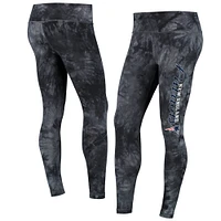 Women's Concepts Sport Black New England Patriots Burst Tie Dye Leggings