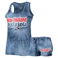 Women's Concepts Sport Navy New England Patriots Billboard Tank Top & Shorts Set