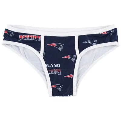 New England Patriots Concepts Sport Women's Breakthrough Allover Print Knit Panty - Navy