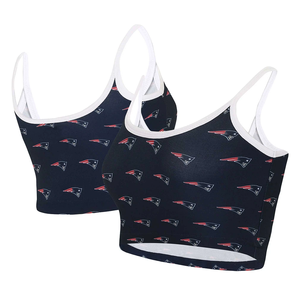 Women's Concepts Sport Navy New England Patriots Gauge Lounge Bralette