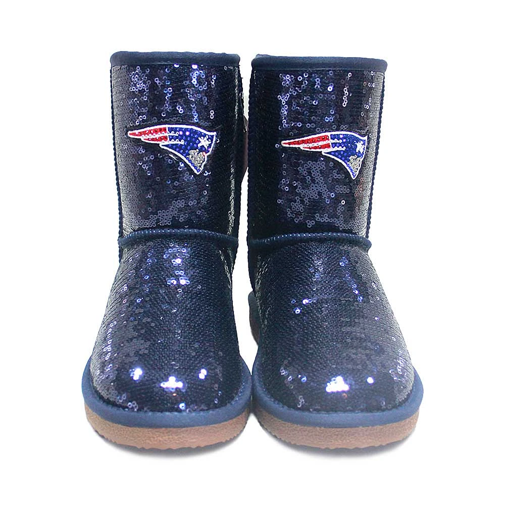 Bottes à paillettes Cuce New England Patriots pour femmes