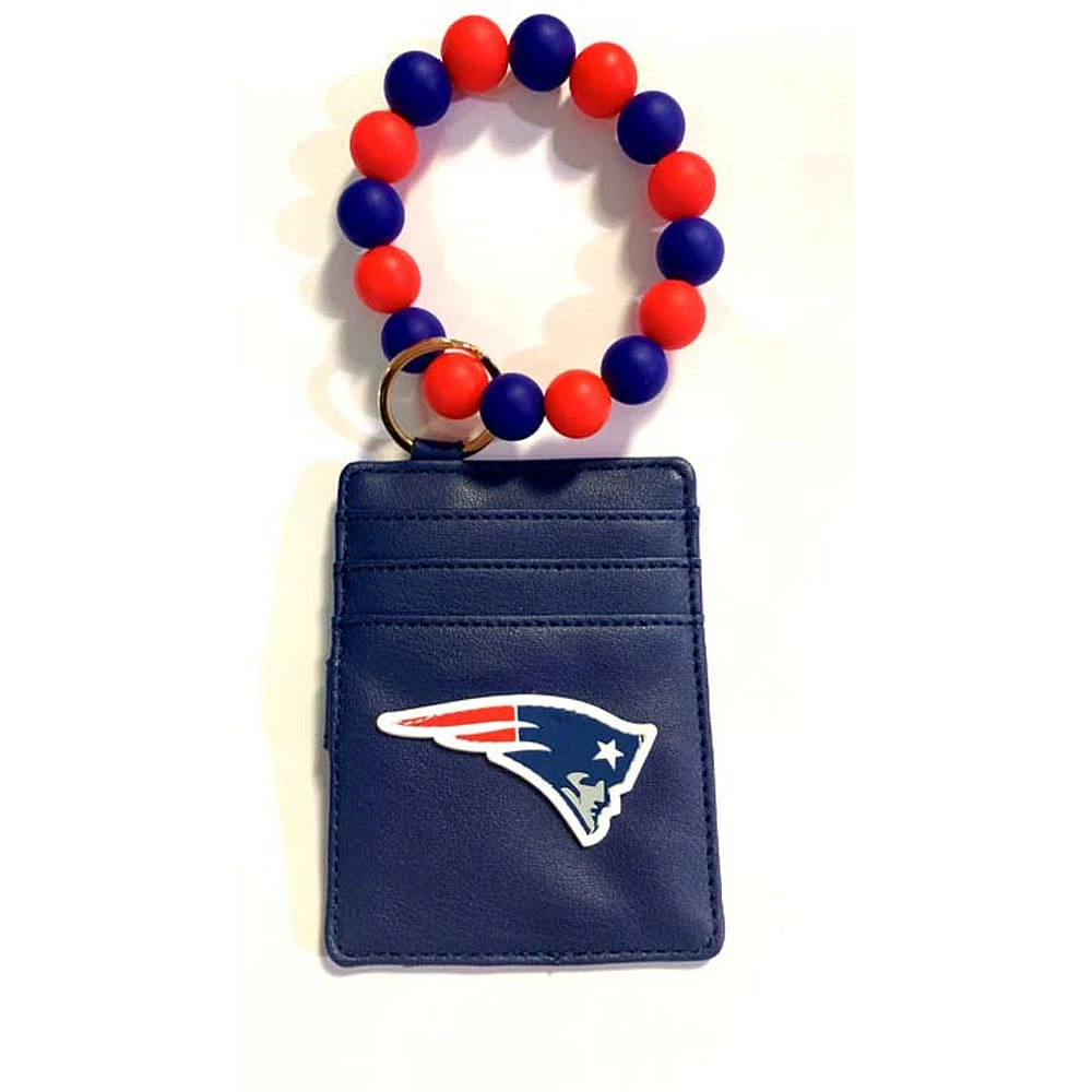 New England Patriots Vera Bradley RFID Front-Zip Wristlet