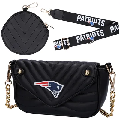 New England Patriots Cuce Women's Vegan Leather Strap Bag