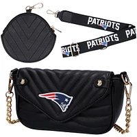 Cuce New England Patriots Sac à bandoulière en cuir végétalien pour femme