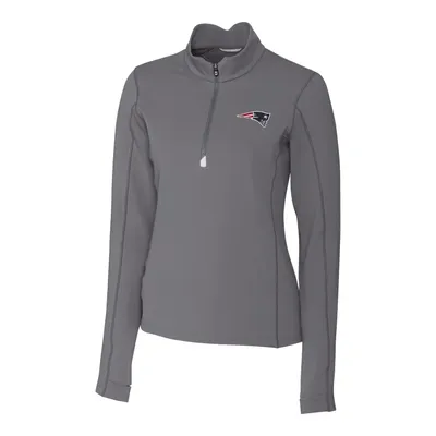 New England Patriots Cutter & Buck Women's Traverse Half-Zip Pullover Jacket