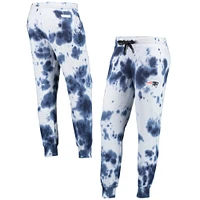 Pantalon de jogging Melody Tie-Dye DKNY Sport pour femme, blanc/bleu marine New England Patriots