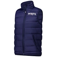 Women's  Dunbrooke Navy New England Patriots Alberta Full-Zip Vest