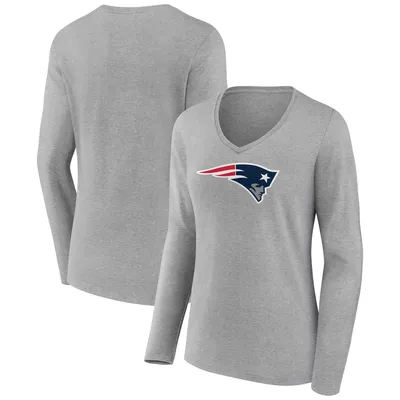 Fanatics Patriots Freehand Long Sleeve V-Neck T-Shirt - Women's