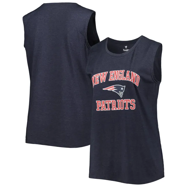 Men's Fanatics Branded Heather Gray New England Patriots Primary Tank Top