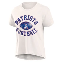 Women's Fanatics Cream New England Patriots Football Home Fashion T-Shirt