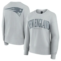 Women's Fanatics  Gray New England Patriots Elements Pullover Sweatshirt