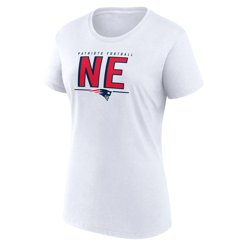 Women's Fanatics Navy/White New England Patriots Two-Pack Combo Cheerleader T-Shirt Set