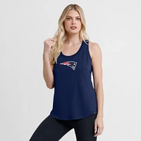 Women's Fanatics Navy New England Patriots Iron Fan Tank Top
