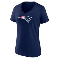 Women's Fanatics Navy New England Patriots Mother's Day V-Neck T-Shirt