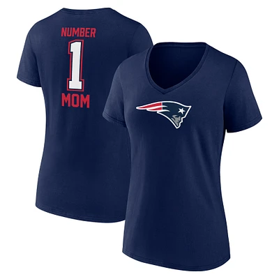 T-shirt à col en V pour la fête des mères New England Patriots Fanatics femmes