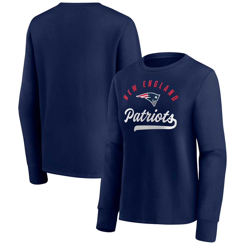 Fanatics Navy New England Patriots Ultimate Style pour femmes - Chandail à enfiler