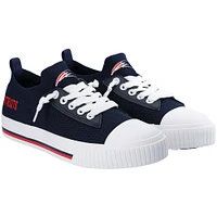 New England Patriots FOCO Women's Knit Canvas Fashion Sneakers