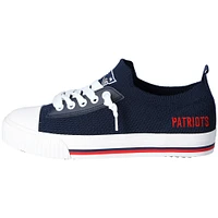 Women's FOCO New England Patriots Knit Canvas Fashion Sneakers