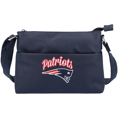 FOCO New England Patriots Logo Script Crossbody Sac à main pour femme