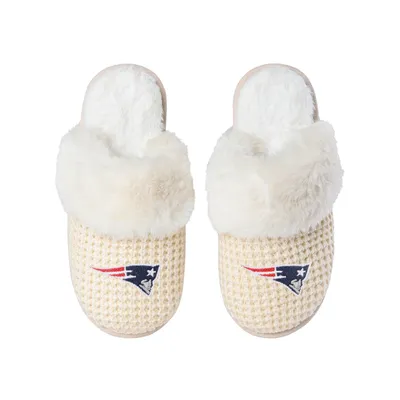 New England Patriots FOCO Women's Open Back Slippers