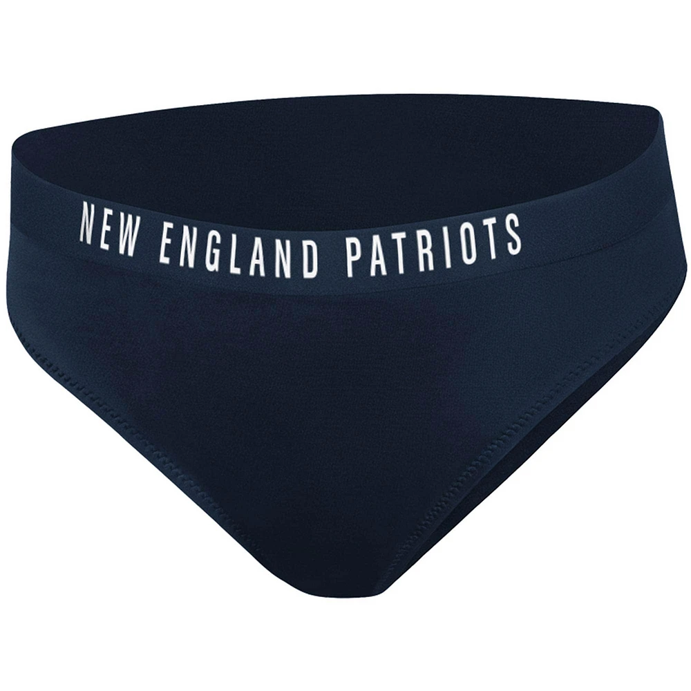 Bas de bikini All-Star des New England Patriots G-III 4Her par Carl Banks pour femmes, bleu marine