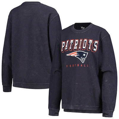 Sweat-shirt à enfiler confortable pour femme G-III 4Her by Carl Banks New England Patriots bleu marine