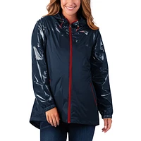 Veste à capuche et fermeture éclair intégrale G-III 4Her by Carl Banks pour femme des New England Patriots bleu marine