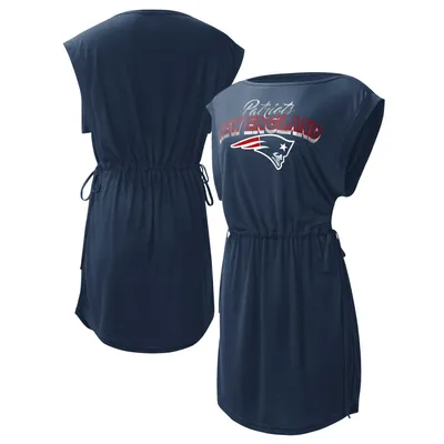 G-III 4Her by Carl Banks Navy Boston Red Sox G.O.A.T Swimsuit Cover-Up Dress