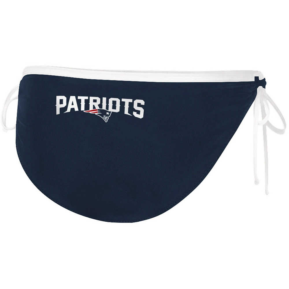 Bas de bikini Perfect Match G-III 4Her par Carl Banks pour femmes, bleu marine, New England Patriots