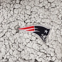 Veste grise à enfiler en sherpa des New England Patriots pour femme