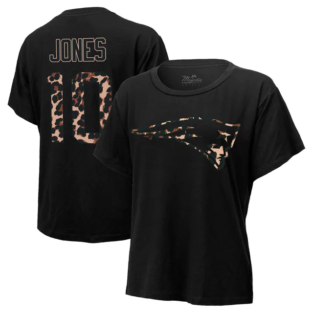 Lids New York Mets Majestic Threads Women's Leopard Cropped T-Shirt - Black