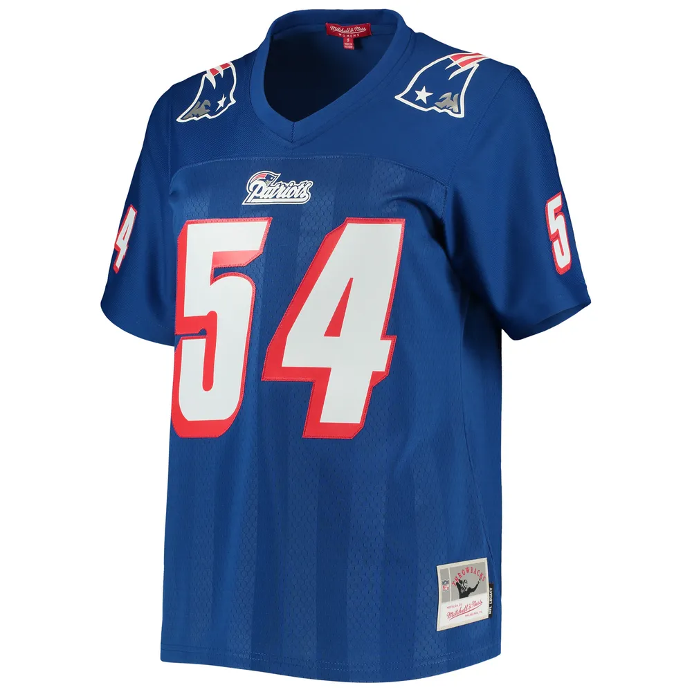 Women's Mitchell & Ness Tedy Bruschi Royal New England Patriots Legacy Replica Player Jersey