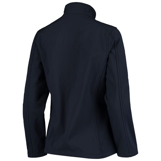 Veste Sonoma Softshell pour femme bleu marine à fermeture éclair complète des Patriots de la Nouvelle-Angleterre