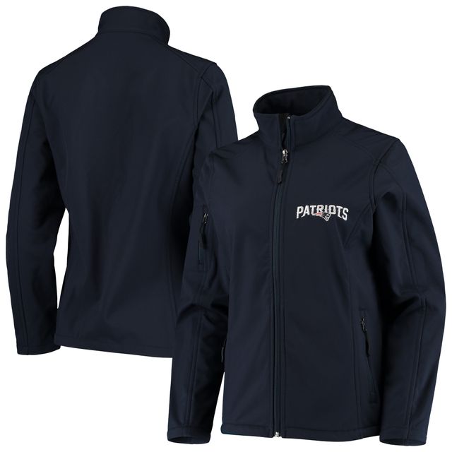 Veste Sonoma Softshell pour femme bleu marine à fermeture éclair complète des Patriots de la Nouvelle-Angleterre