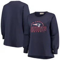 Lids New England Patriots Fanatics Branded Women's Iconic Cotton Fleece  Checklist Pullover Hoodie - Navy