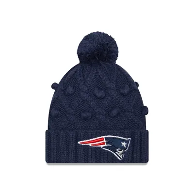 New England Patriots New Era Women's Toasty Cuffed Knit Hat with Pom